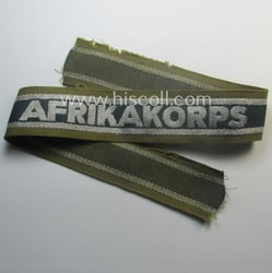 Truly worn, 'BeVo'-like cuff-title (ie. 'Ärmelstreifen') entitled: 'Afrikakorps'...