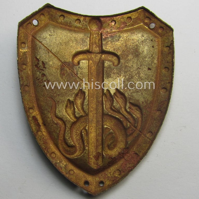 Neat, post-WWI-period- (ie. 'Freikorps'-related) arm-badge ie. shield: 'Selbstschutz Oberschlesien'