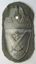 WH (Heeres ie. Waffen-SS) 'Demjansk'-campaign-shield as executed in...