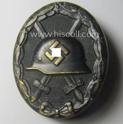 Moderately used- and/or worn, black-class wound-badge (or: 'Verwundeten-Abzeichen...