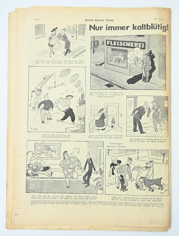German Berliner Illustrierte Zeitung Newspaper 1940