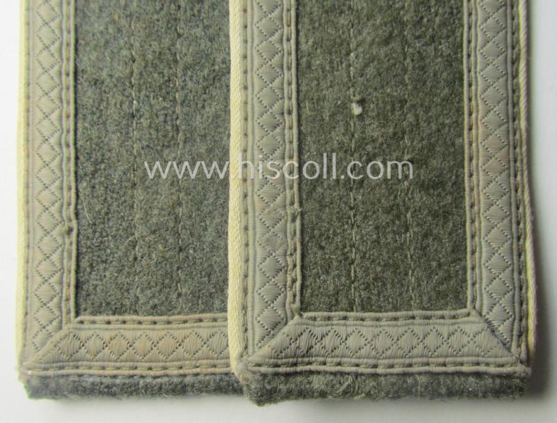 Pair of typical later-war-period- (ie. 'M44'-pattern) WH (Heeres) NCO-type shoulderstraps as was intended for usage by an: 'Unterfeldwebel eines Infanterie-Rgts.'