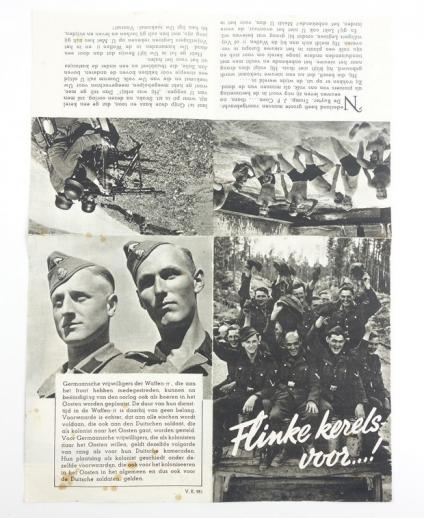 Dutch Waffen-SS Recruting Flyer/Poster