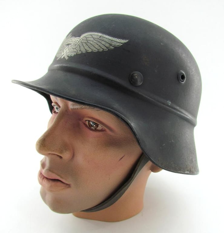 M40 ‘beaded’ Luftschutz steel helmet hkp64
