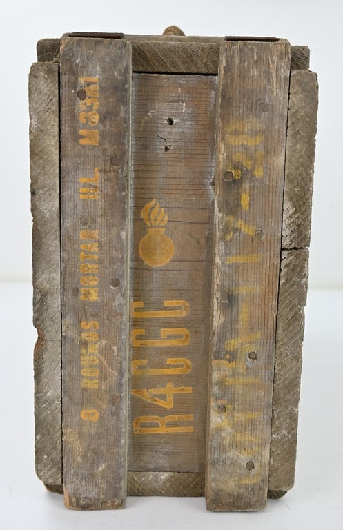 US WW2 60mm Mortar Rounds Ammo Box