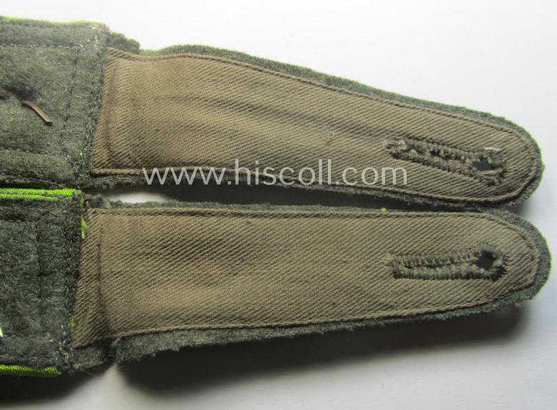 Moderately used pair of mid-war-period- (ie. 'M43'-pattern), WH (Heeres) NCO-type shoulderstraps: 'Oberfeldwebel des Grenadier-Rgts. 992' (part of the '278. Infanterie-Div.')