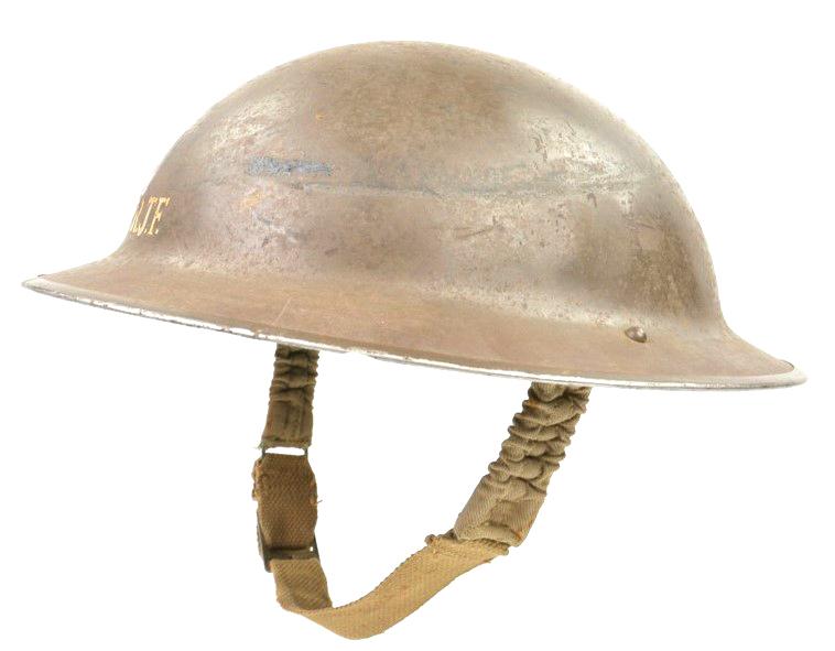British WW2 MKII Brodie Helmet 'PRJF'