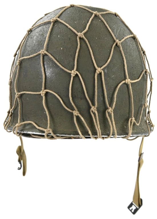 US WW2 Fixed Bale Combat Helmet 'Captain'