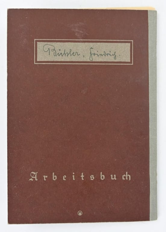 German Third Reich Workerspass