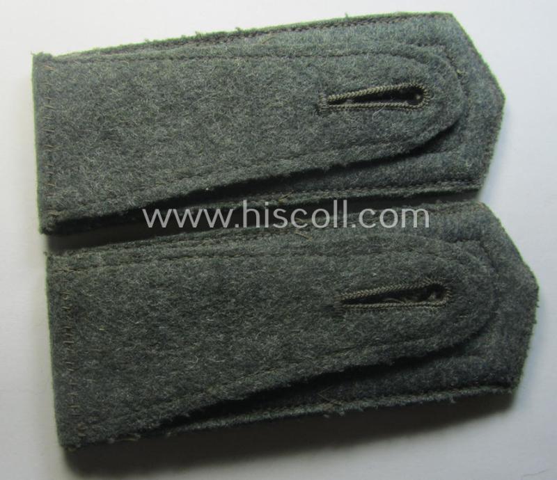 Pair of early-period- (ie. 'Reichswehr'-era- and/or 'pointed-styled'), WH (Heeres) 'cyphered' NCO-type shoulderstraps: 'Unteroffizier des Infanterie-Rgts. 4'