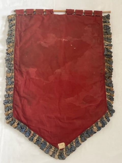 EXTREMELY RARE 1930s BRITISH UNION OF FASCIST POLITICAL RALLY BANNER/STANDARTE.