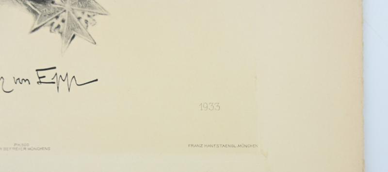 German Third Reich Litho 'Franz Ritter von Epp' by K.J.Böhringer