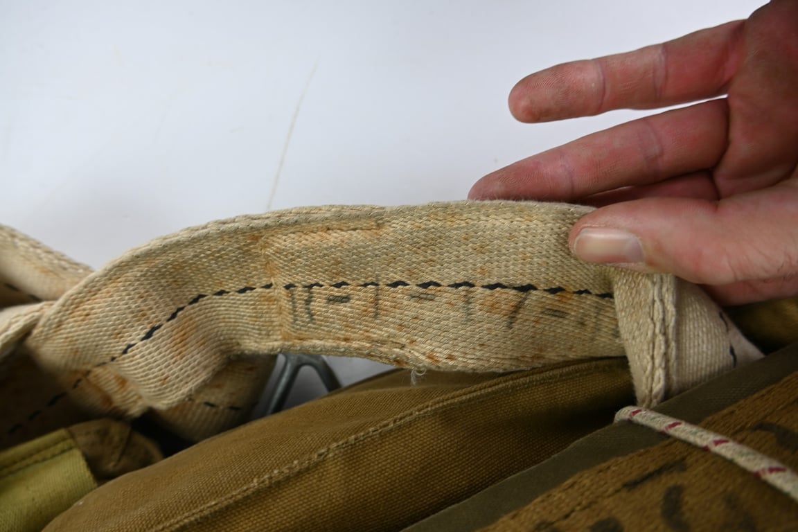 USAAF WW2 Named AN6510-1 Seat Parachute Harness Assembly