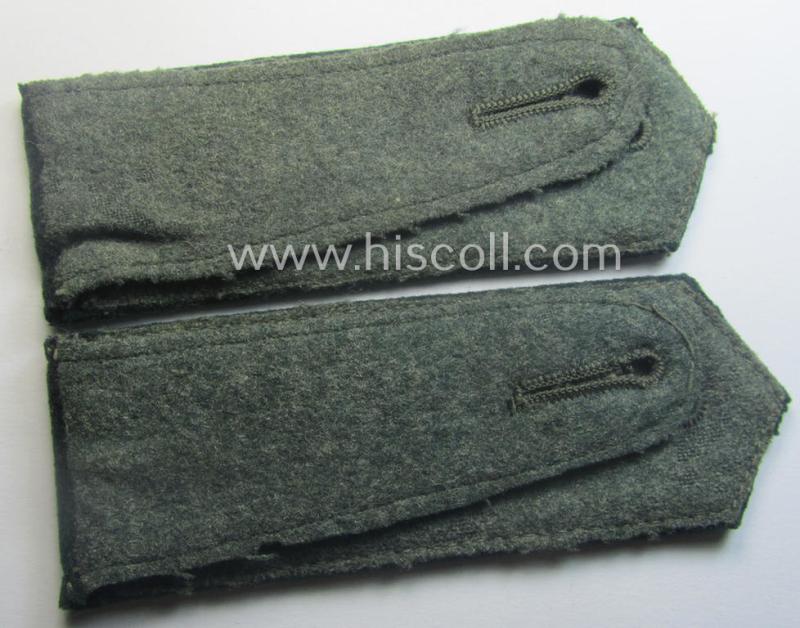 Pair of WH (Heeres), neatly 'cyphered', so-called: 'M36- o. M40'-pattern and/or pointed-style) EM-type shoulderstraps: 'Sld. des Nachschub-Abtlgs. 12'