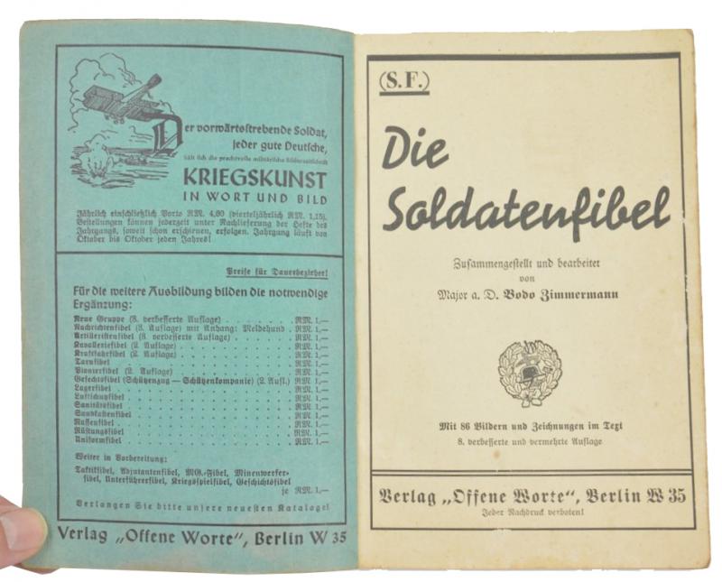 German WH Soldiers Manual 'Soldatenfibel'