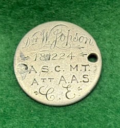 WW1 Coin Identity Bracelet M2/181224 Driver W Jopson...