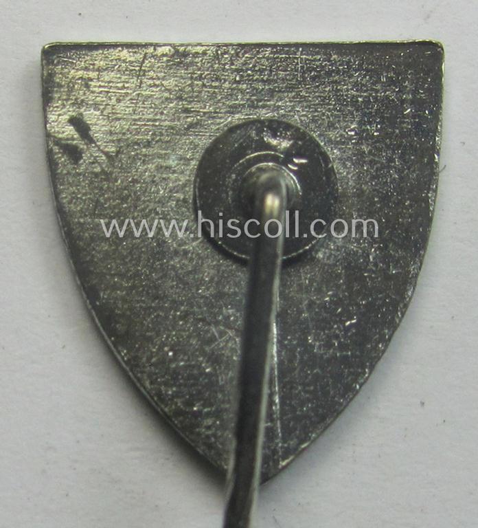 Silver-toned - and neatly enamelled! - WH (Heeres) so-called: 'Truppen-Traditionsabzeichen des 260. Infanterie-Division'