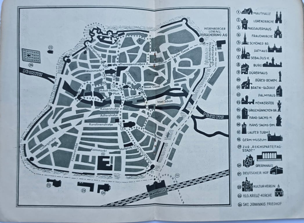 Munich Party Day City Map
