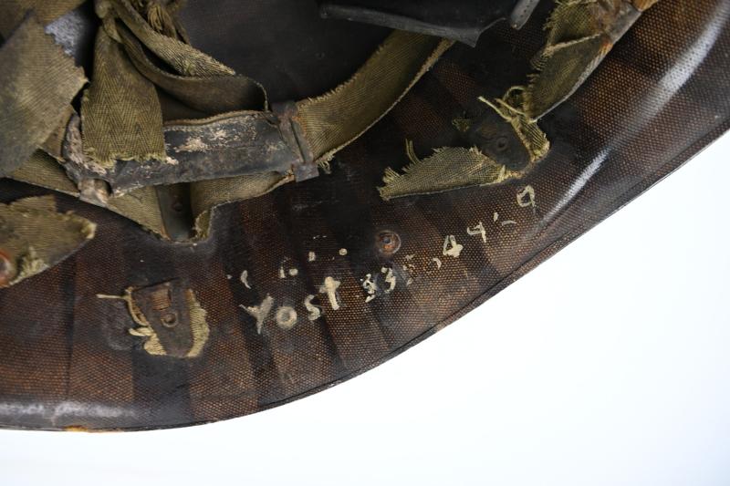 US WW2 Named M1 Helmet Liner '5th Infantry Division'