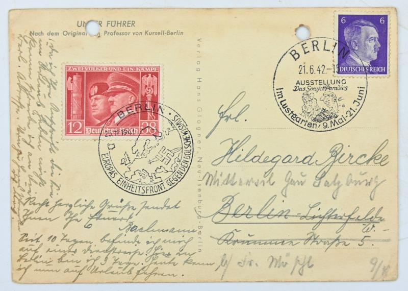 German Third Reich Postcard 'Adolf Hitler'