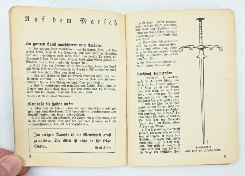 German WH Songbook 'Morgen Marschieren Wir'