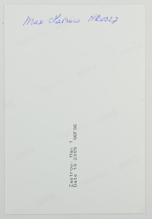 Signature of Wehrmacht Heer KC Recipient 'Max Zastrow'