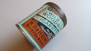 Wild Woodbine cigarettes from London, a full tin