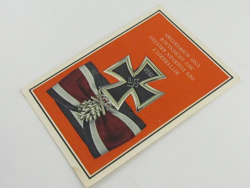 Postcard : Ritterkreuz des Eisernen Kreuzes'