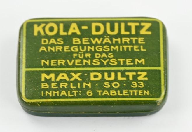 German Third Reich Era Tin Can of 'Kola-Dultz'