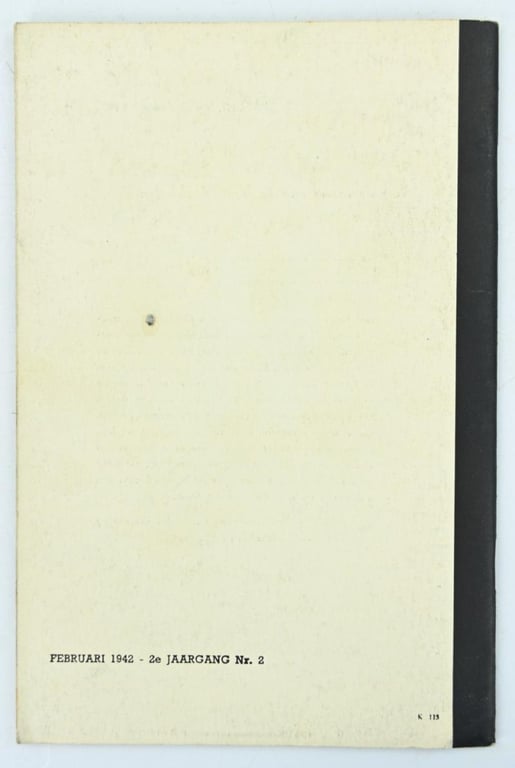 Dutch SS Booklet 'Vormingsbladen' Sprokkelmaand 1942