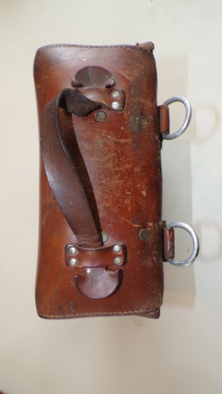 Cavalry Doctor's Leather Saddlebag & Medical Contents