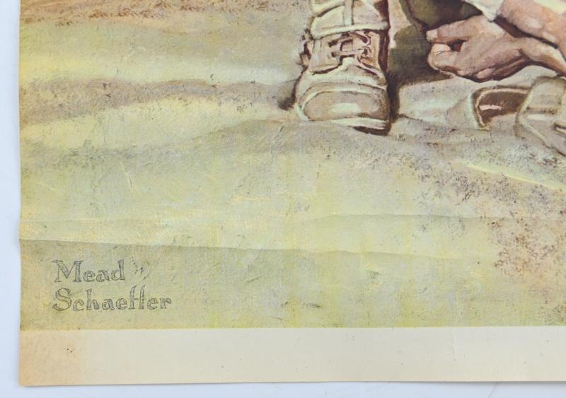 US WW2 Poster 'He Gave His Blood…'