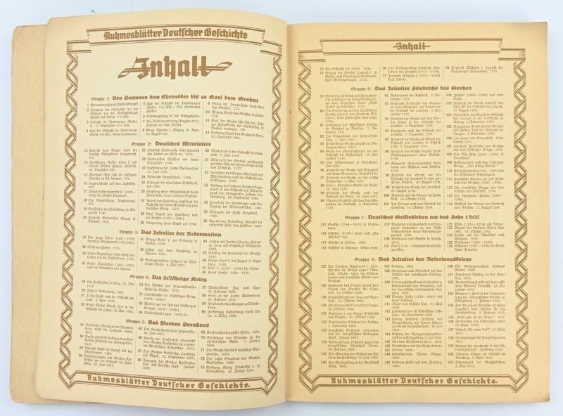 German Third Reich CigaretAlbum 'Ruhmesblätter Deutscher Geschichte'