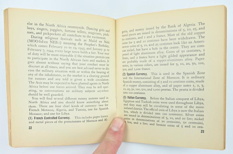 US WW2 Pocketguide to North Africa