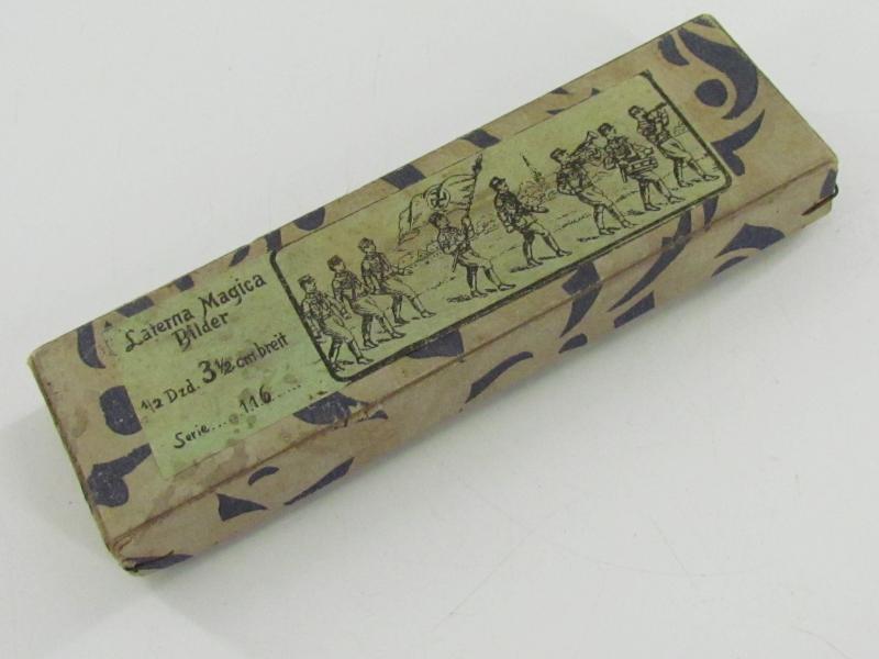 Magic Lantern ( Laterna Magica ) Glass Plates In Original Box