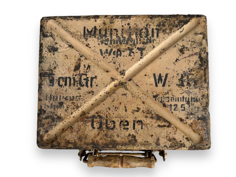 WH 5 cm Metal Mortar Ammo Case  Tan