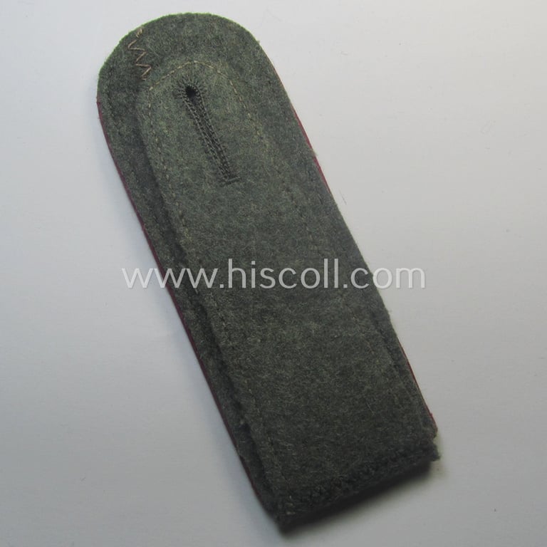 Neat - albeit regrettably single! - WH (Heeres) - I deem - mid-war-period- (ie. 'M41/M43'-pattern) EM-type shoulderstrap as was intended for usage by a: 'Soldat einer Nebelwerfer-Rgts. o. Abts.'