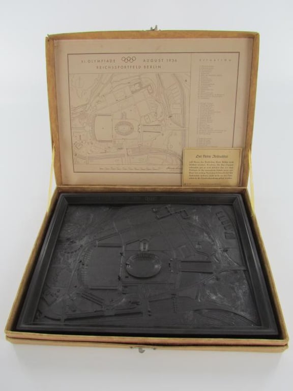 1936 Berlin Olympics Stadium Model In Original Box...Rare