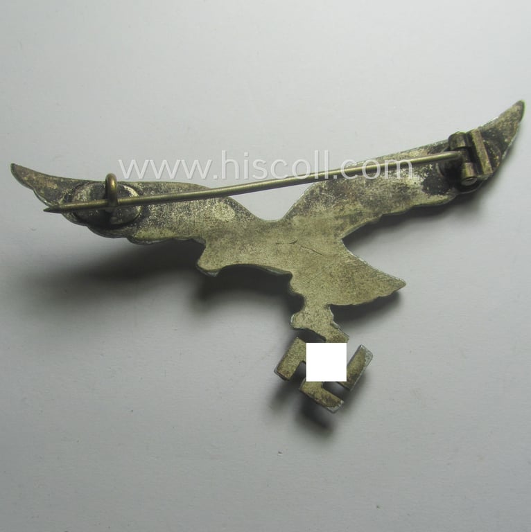 WH (Luftwaffe) 'Cupal'-based: 'Brustadler für Sommerrock' (being a typical non-maker-marked specimen that comes in a clearly used- ie. worn condition)