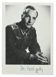Signature of Wehrmacht Heer KC & OLS Recipient...
