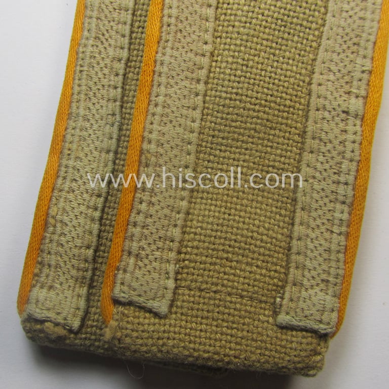 Unusally seen pair of WH (Luftwaffe) 'tropical-styled' shoulderstraps (as was specifically for usage on the tropical-shirts ie. tunics) as was intended for usage by an: 'Uffz. der Flieger- o. Fallschirmjäger-Trpn.'