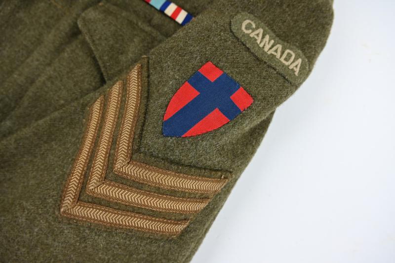 Canadian WW2 NCO Battle Dress Set 21st Army Group