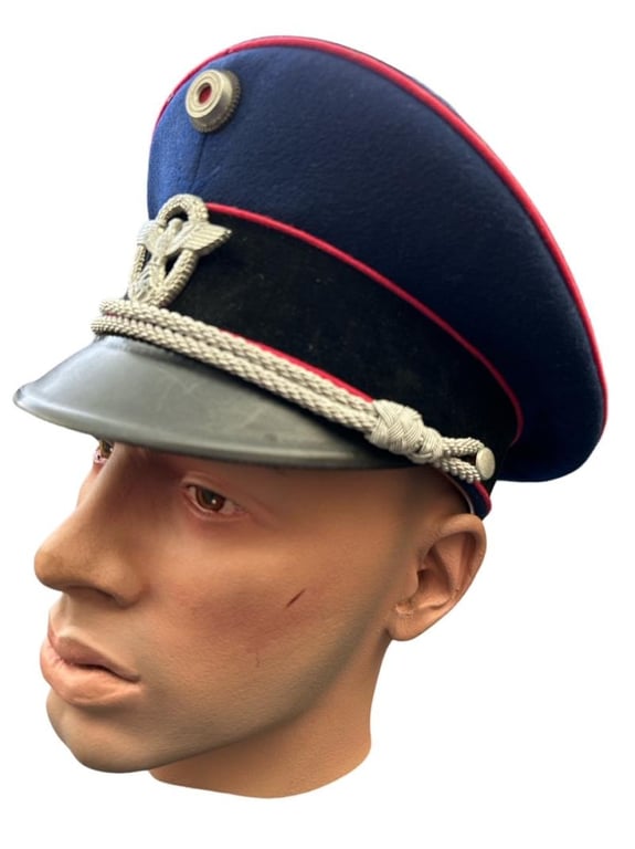 German Fire Police ( Feuerlösch Polizei ) Officer Visor Cap