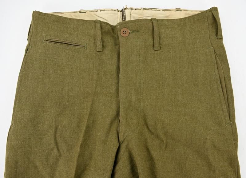 US WW2 Field Wool Serge Trousers 1941