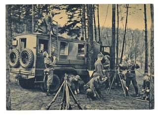 German LW Postcard 'Funkstelle'