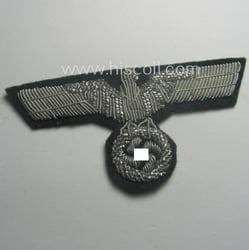 Superb, WH (Heeres) officers'-pattern visor-cap-eagle (ie. 'Adler für...
