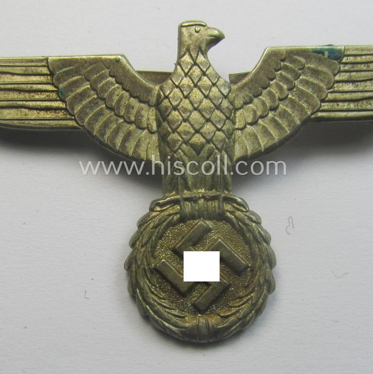 Early- (ie. 'Reichswehr'-) period! - WH 'Buntmetall'-based, EM- (ie. NCO- or officers') type visor-cap-eagle that comes in a minimally used- ie. I deem once cap-attached, condition