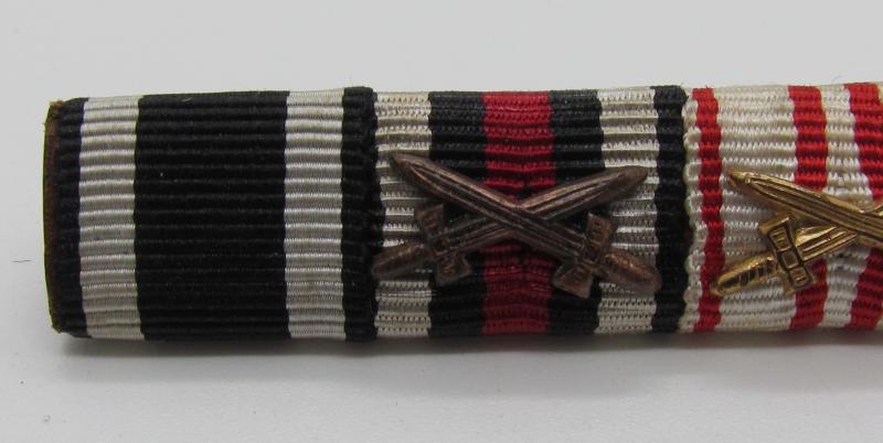 German WWI 4-Piece Ribbon Bar ( Bandspange )