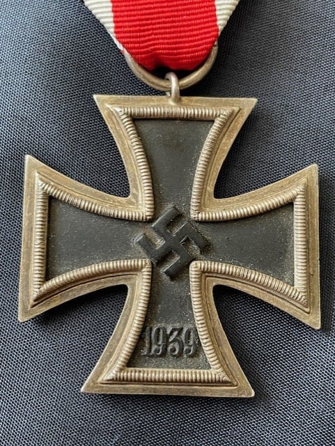 WWII GERMAN IRON CROSS 2ND CLASS WITH RIBBON.