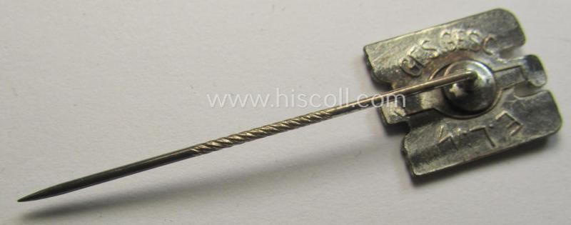 Attractive - multi-coloured- and/or neatly enamelled! - DRK (ie. 'Deutsches Rotes Kreuz') civil-attire badge (ie. 'Zivilabzeichen des D.R.K.') being a detailed example that shows an: 'ELM'-makers'- and/or: 'Ges.Gesch.'-patent-designation